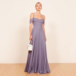 Reformation Poppy Dress in Violet, Size 0